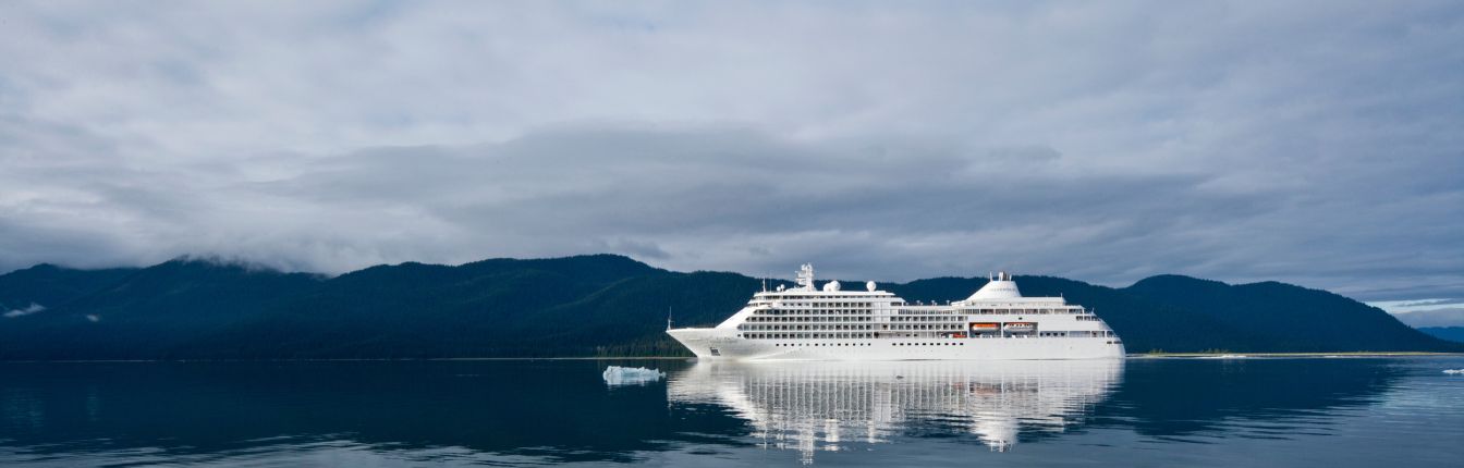 A cruise ship on the water.